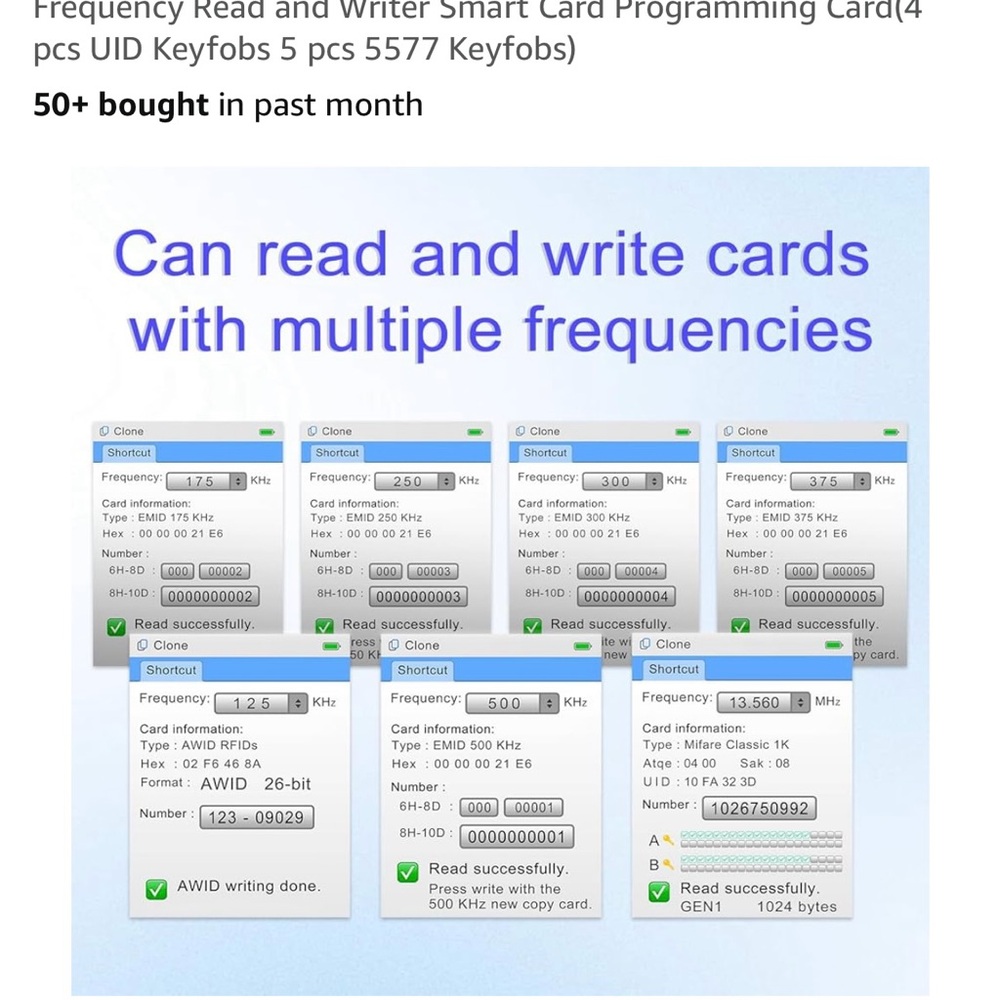 Handheld RFID Writer - Blue - Picture 5 of 7